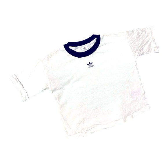 adidas Tops - Women’s Adidas NWT White / Black Cropped Top